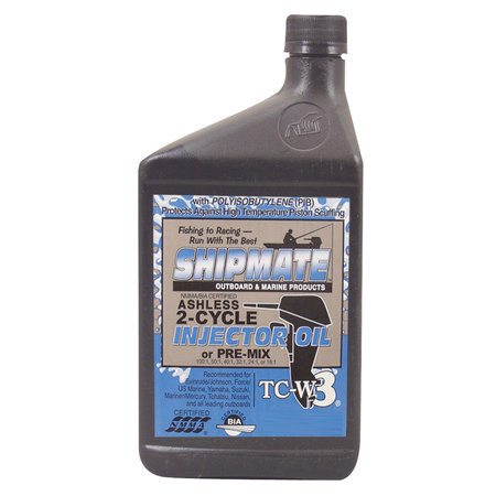 SHIPMATE Shipmate 1026-4052 Synthetic Blend 2-Cycle Outboard Oil TC-W3 - Quart 700264052